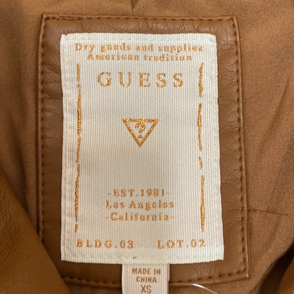 Rockin Guess Soft Vegan Leather Moro Jacket - Picture 8 of 8